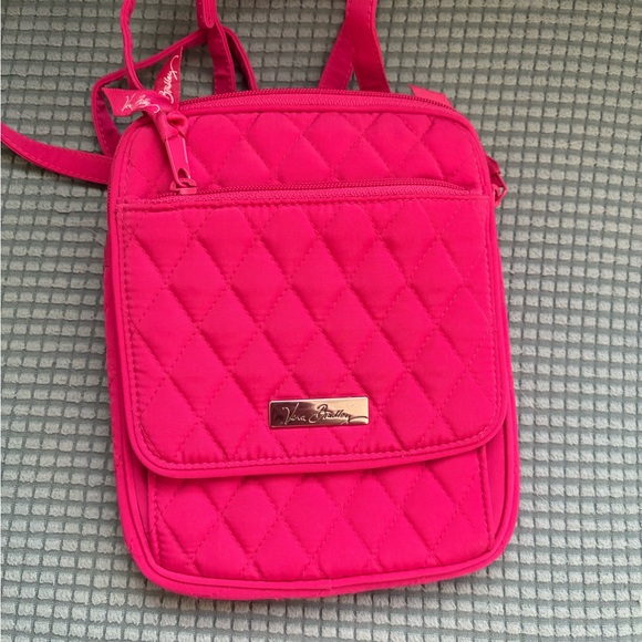 Vera Bradley Fuchsia Quilted Crossbody Bag - Picture 1 of 8